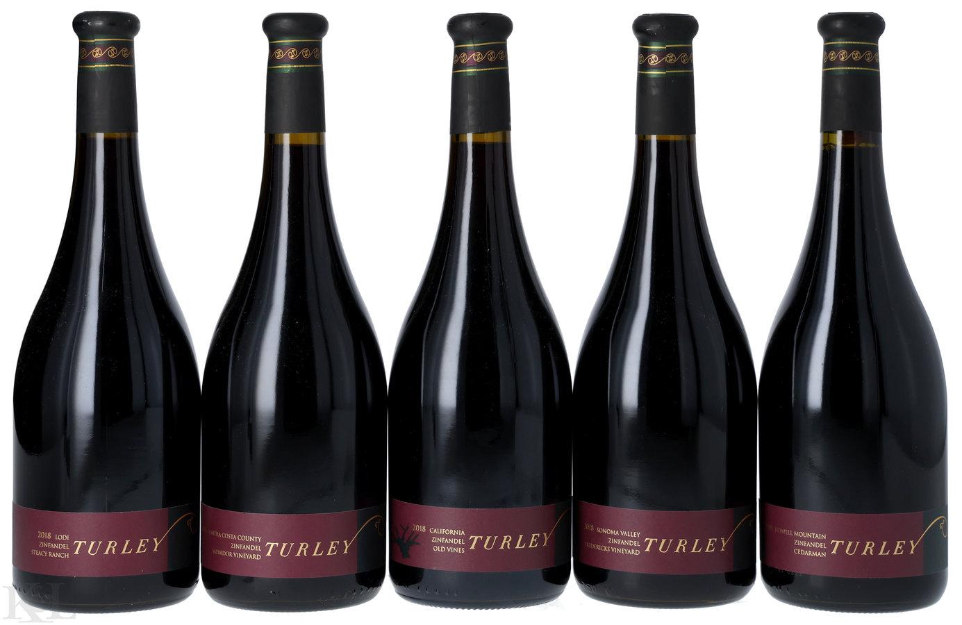 Turley Howell Mountain, Sonoma Valley, Contra Costa County & Lodi Zinfandel Horizontal