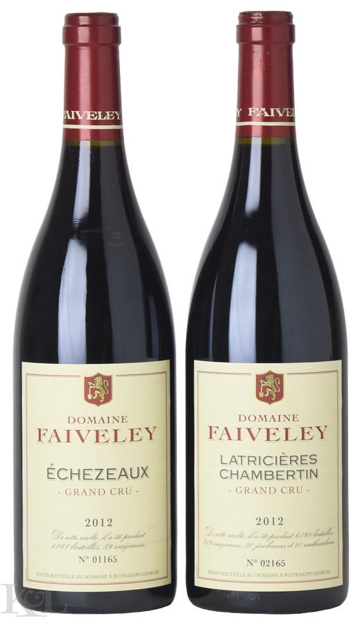 2012 Domaine Faiveley Echézeaux & Latricières-Chambertin Grand Cru 2-Bottle Horizontal Tasting Lot