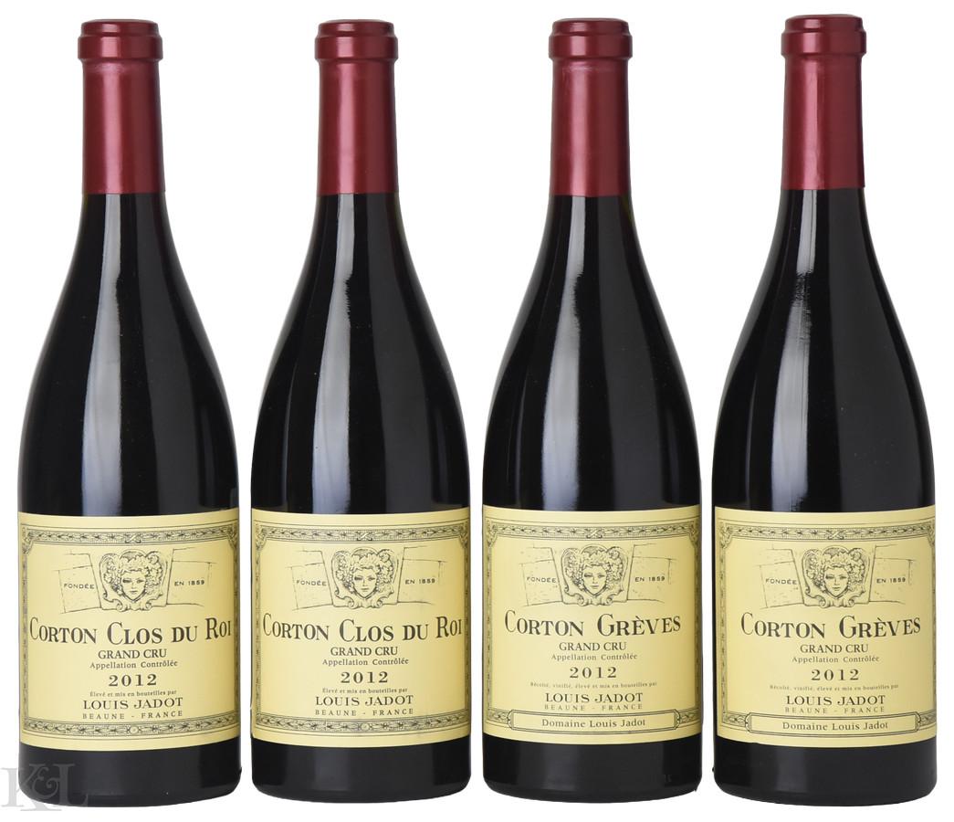 2012 Domaine Louis Jadot Corton Grand Cru "Les Grèves" & "Clos du Roi" 4-Bottle Horizontal Tasting Lot