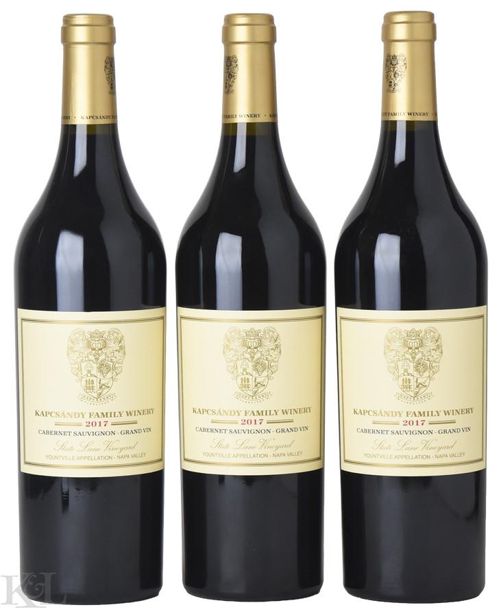 2017 Kapcsándy "Grand Vin - State Lane Vineyard" Napa Valley Cabernet Sauvignon