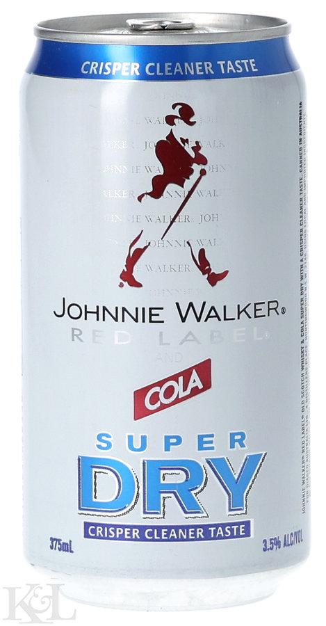 Johnnie Walker Red Label and Cola "Super Dry" - Can (3.5%) (375ml)