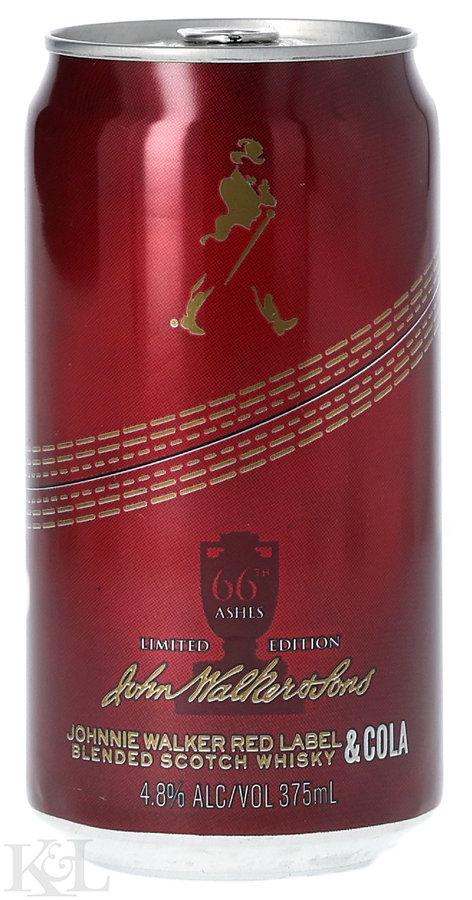 Johnnie Walker Red Label Blended Scotch Whisky & Cola - Can (4.8%) (375ml)