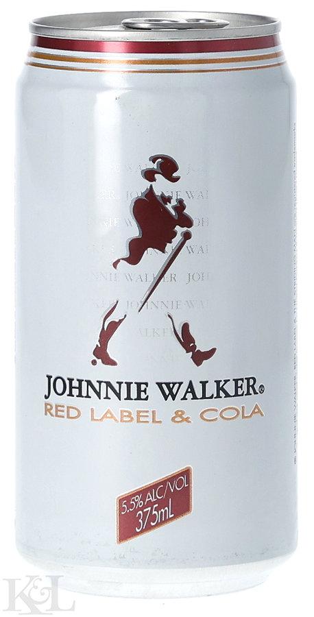 Johnnie Walker Red Label Blended Scotch Whisky & Cola - Can (5.5%) (375ml)