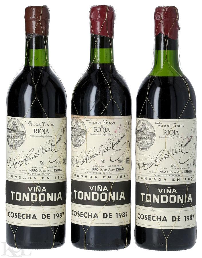 1987 Lopez de Heredia "Viña Tondonia" Gran Reserva Rioja