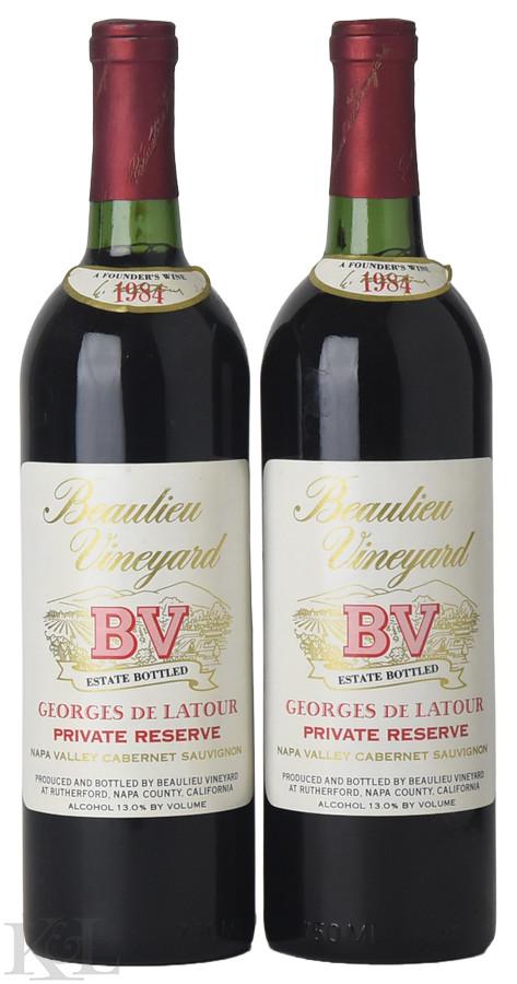 1984 Beaulieu Vineyard "Georges de Latour Private Reserve" Napa Valley Cabernet Sauvignon