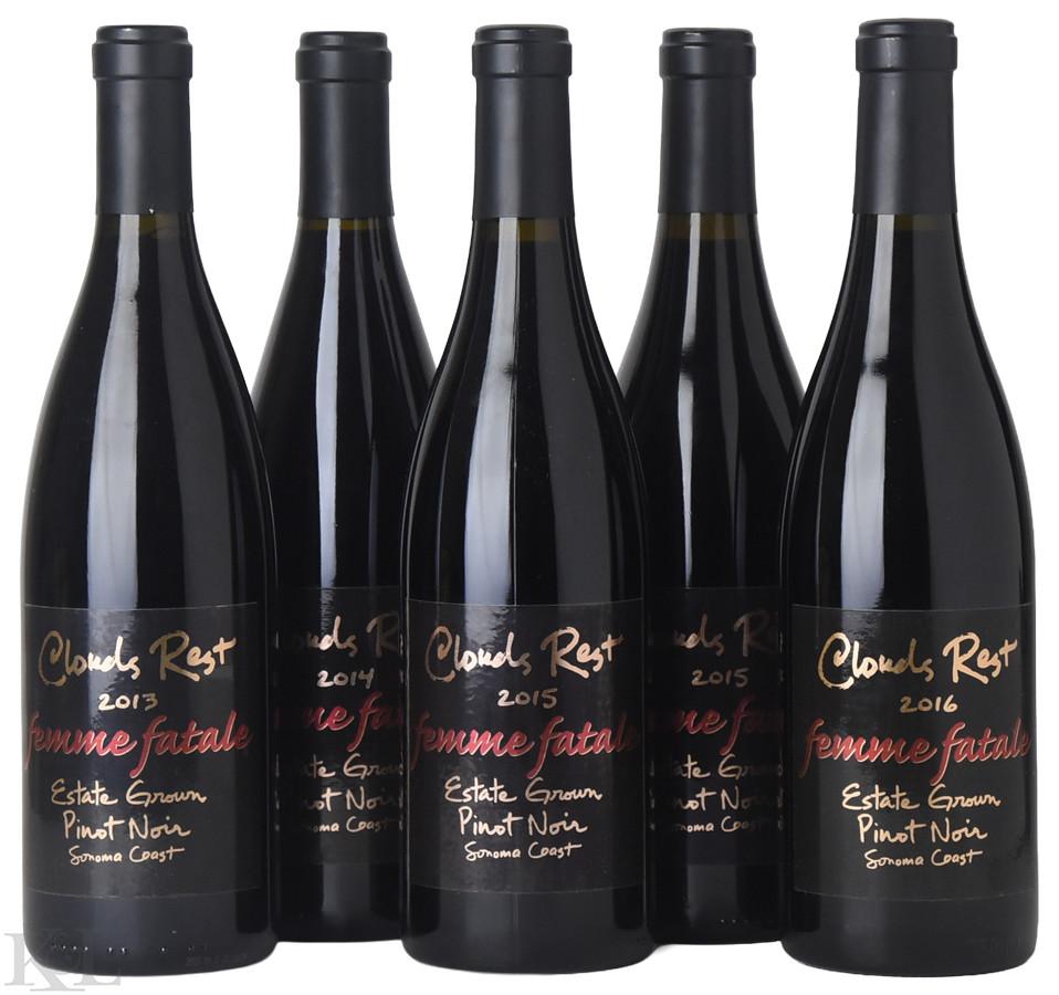 2013-2016 Clouds Rest "Femme Fatale" Sonoma Coast Pinot Noir Vertical