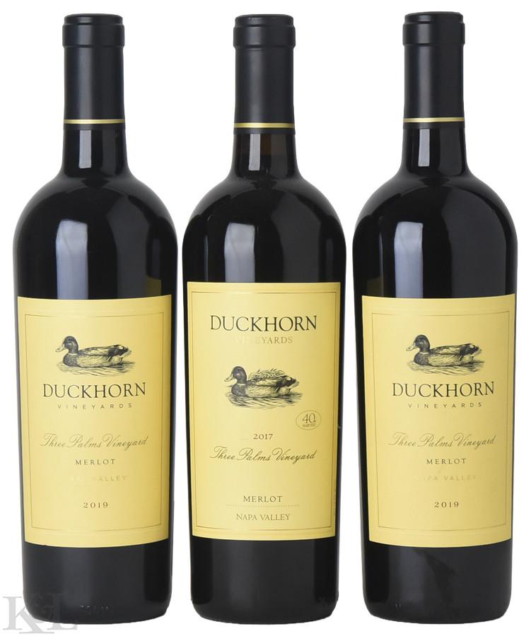 2017 & 2019 Duckhorn "Three Palms Vineyard" Napa Valley Merlot