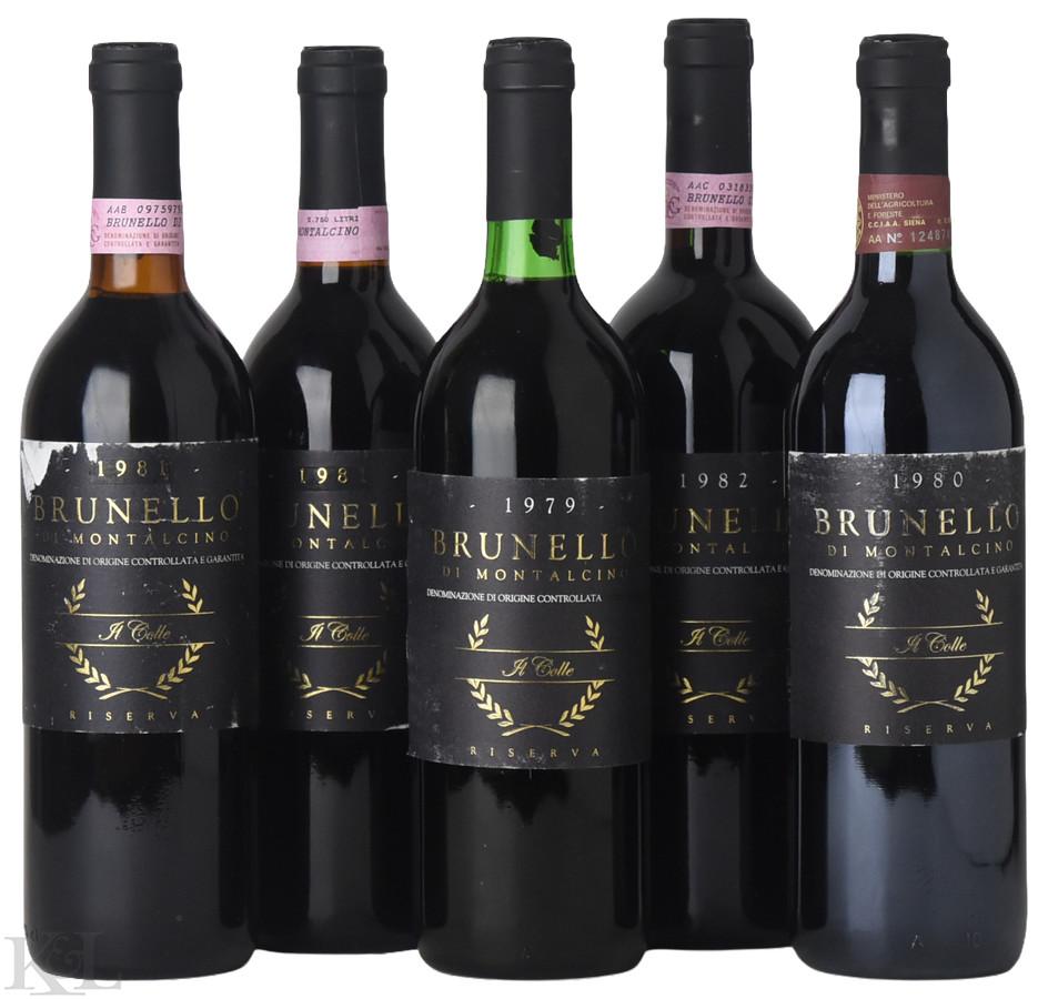 1979-1982 Il Colle Brunello di Montalcino Riserva Vertical