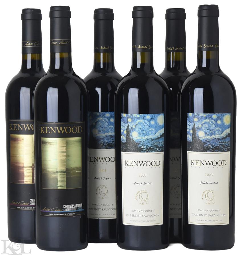 2002-2003 Kenwood "Artist Series" Sonoma Cabernet Sauvignon Vertical