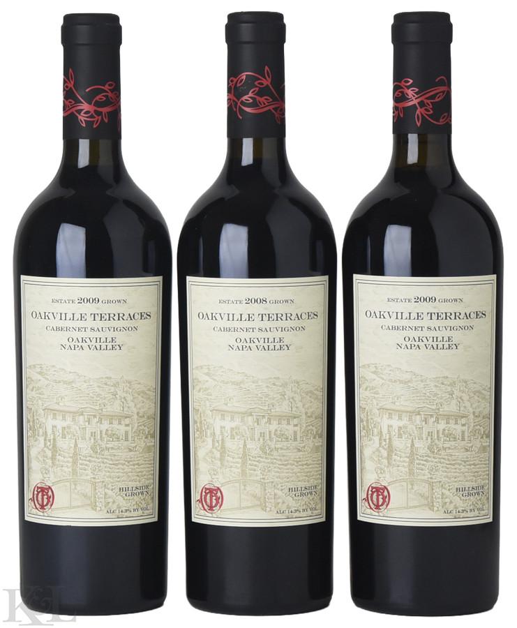 2008-2009 Oakville Terraces "Hillside Grown" Oakville Cabernet Sauvignon Vertical