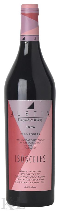 2000 Justin "Isosceles" Paso Robles Bordeaux Blend