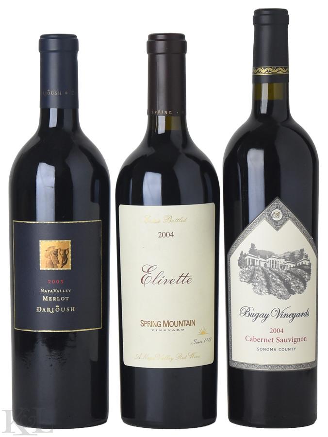 2003 & 2004 Napa Valley &  Sonoma County Red Wine Tasting Lot