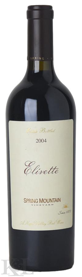 2004 Spring Mountain Vineyard "Elivette" Napa Valley Bordeaux Blend