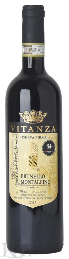 2015 Vitanza Brunello di Montalcino Riserva Firma
