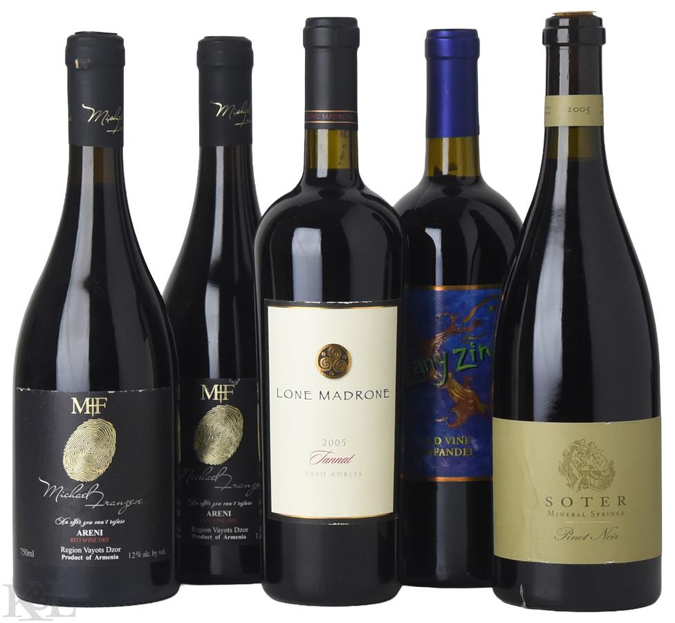 NV & 2005 Armenian, Oregon, and California Red Tasting Lot