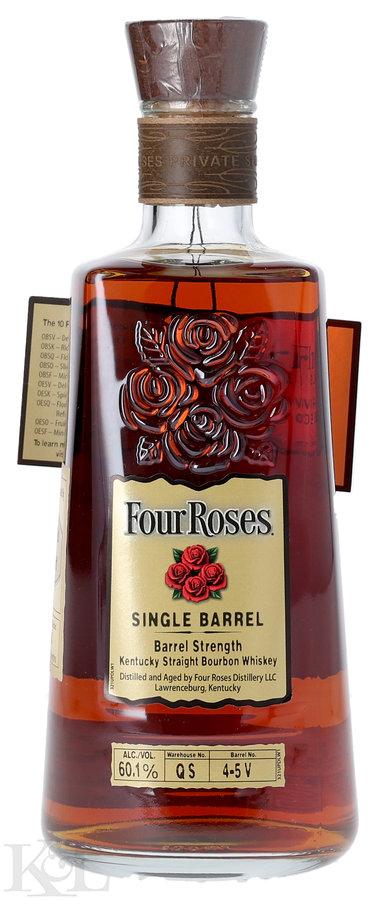 NV Four Roses 8+ Year Old Single Barrel "OBSK" Kentucky Straight Bourbon Whiskey - Private Barrel Selection