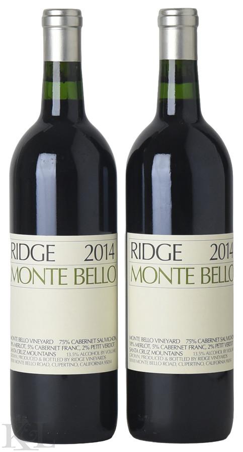2014 Ridge Vineyards "Monte Bello" Santa Cruz Mountains Cabernet Sauvignon