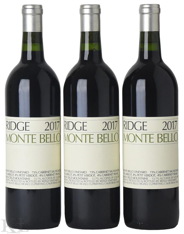 2017 Ridge Vineyards "Monte Bello" Santa Cruz Mountains Cabernet Sauvignon