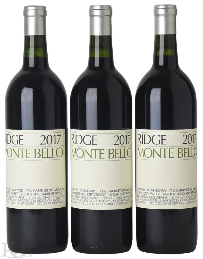 2017 Ridge Vineyards "Monte Bello" Santa Cruz Mountains Cabernet Sauvignon