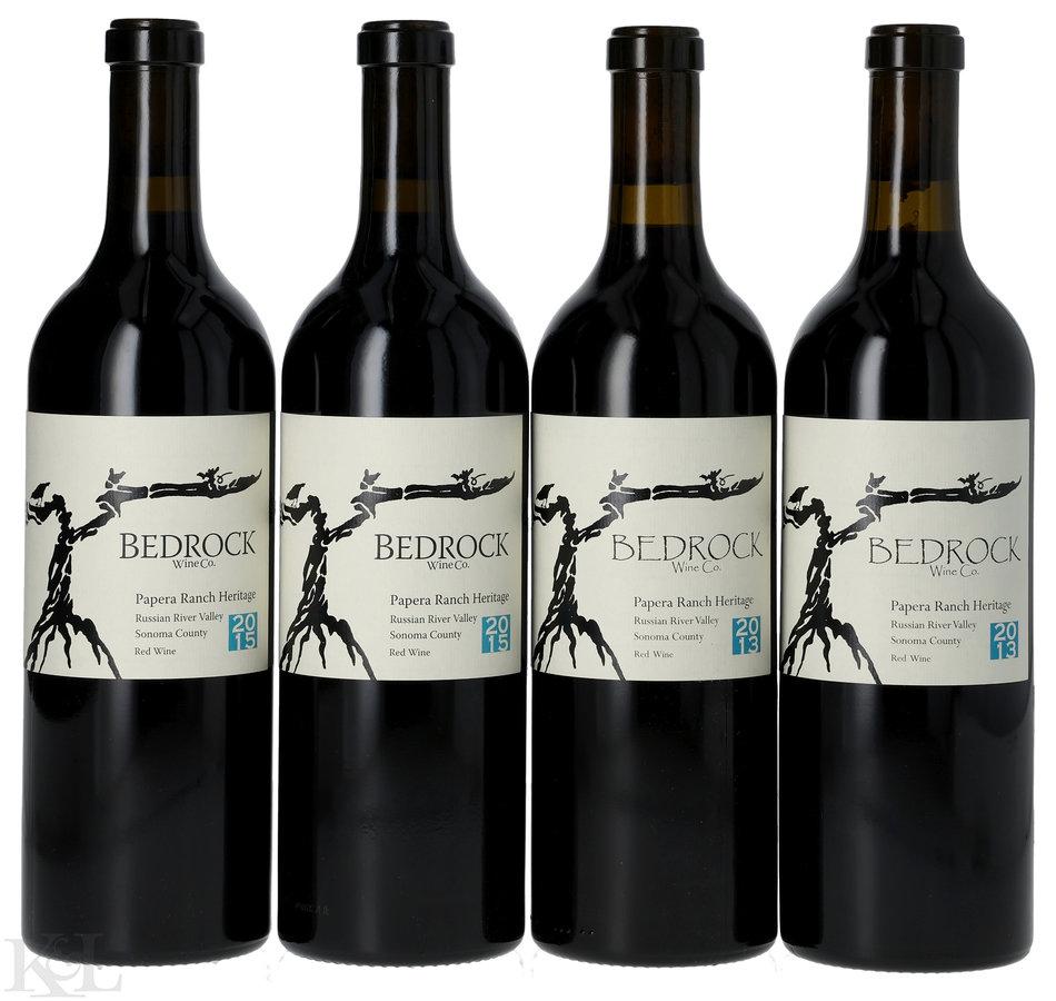 2013 & 2015 Bedrock Wine Company "Papera Ranch Heritage"  Russian River Valley Red Blend Tasting Lot