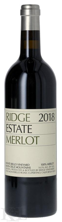 2018 Ridge Vineyards "Estate" Santa Cruz Mountains Merlot