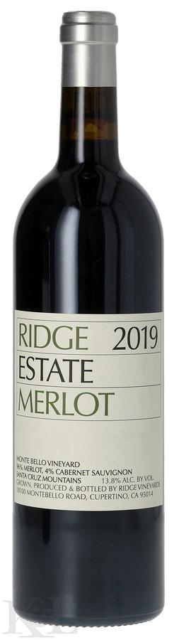 2019 Ridge Vineyards "Estate" Santa Cruz Mountains Merlot