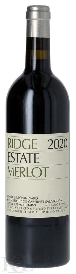2020 Ridge Vineyards "Estate" Santa Cruz Mountains Merlot