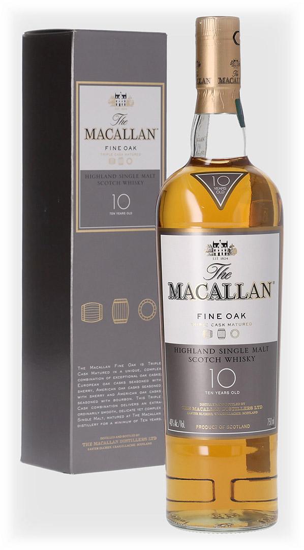 NV Macallan 10 Year Old "Fine Oak" Highland Single Malt Scotch Whisky