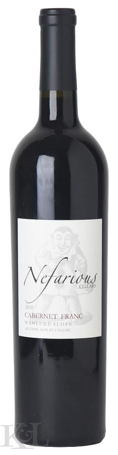 2010 Nefarious Cellars "Wahluke Slope" Cabernet Franc