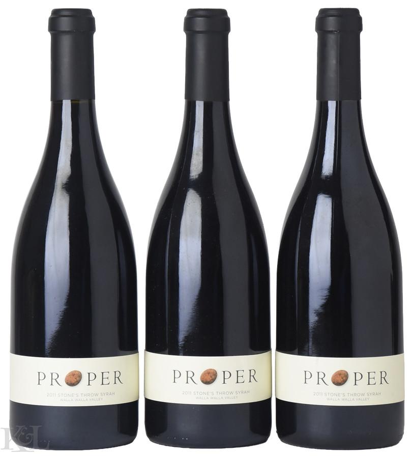 2011 Proper Wines Walla Walla Valley Stone's Throw Syrah