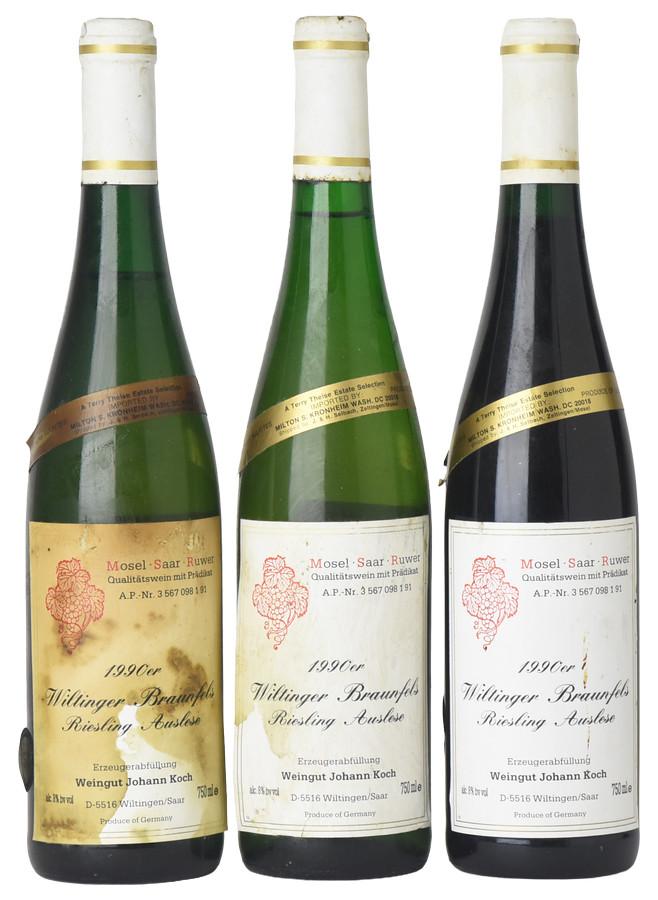 1990 Johann Koch Wiltinger Braunfels Riesling Auslese