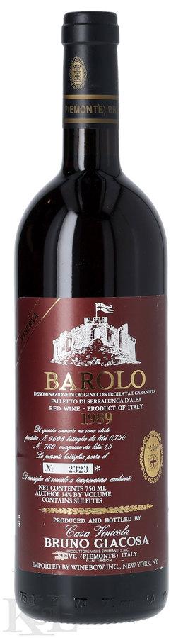 1989 Bruno Giacosa "Falletto di Serralunga" Barolo Riserva
