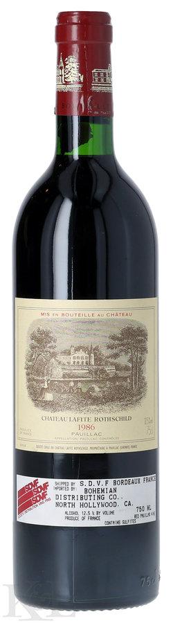 1986 Lafite Rothschild, Pauillac