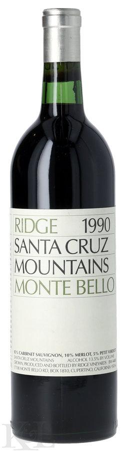 1990 Ridge Vineyards "Monte Bello" Santa Cruz Mountains Cabernet Sauvignon