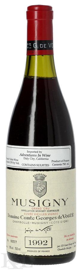 1992 Domaine Comte Georges de Vogüé Musigny Grand Cru Vieilles Vignes
