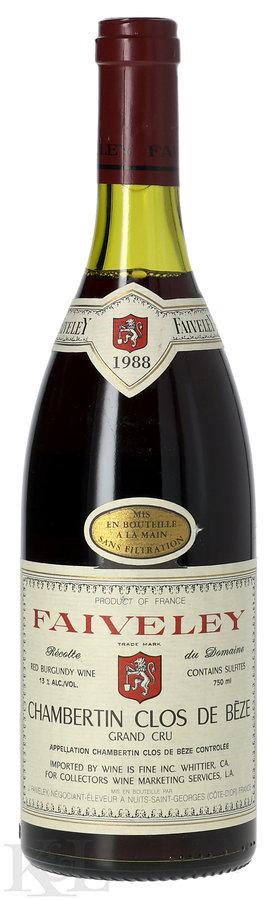 1988 Domaine Faiveley Chambertin Clos-de-Beze Grand Cru