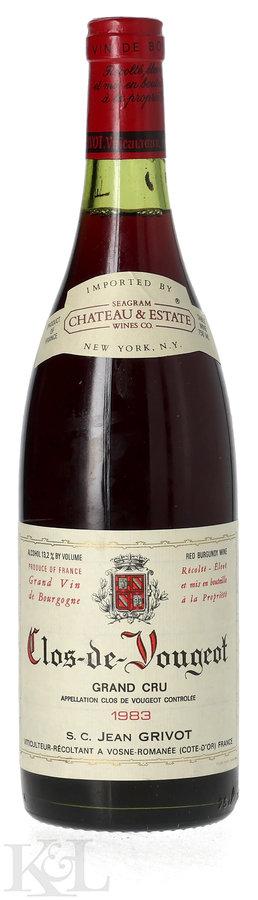1983 Domaine Jean Grivot Clos Vougeot Grand Cru