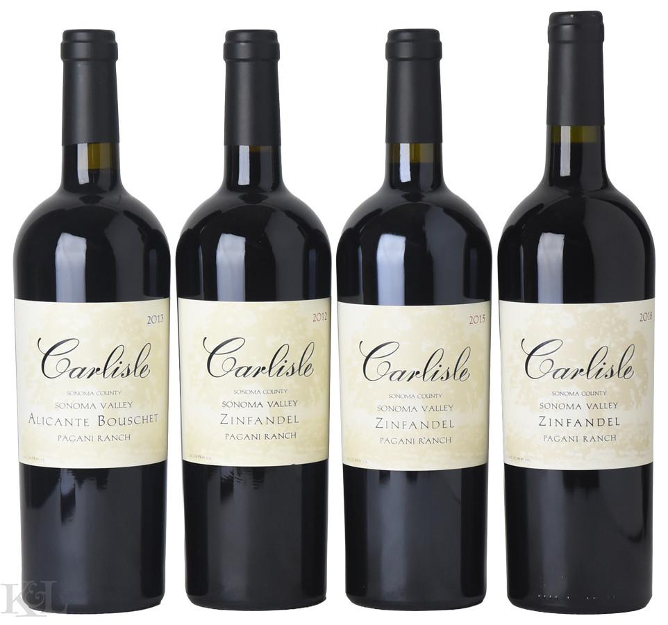 Assorted Carlisle Sonoma Valley Zinfandel Tasting Lot