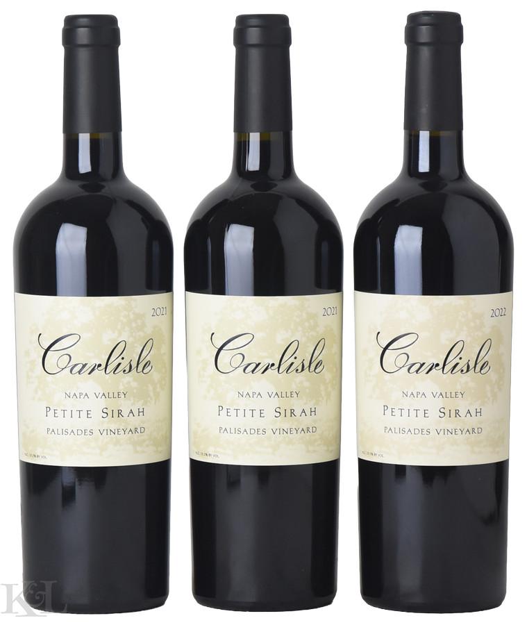 2021-2022 Carlisle "Palisades Vineyard" Napa Valley Petite Sirah Vertical