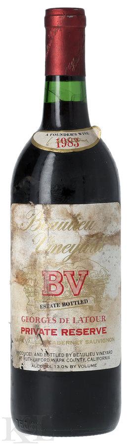 1983 Beaulieu Vineyard "Georges de Latour Private Reserve" Napa Valley Cabernet Sauvignon