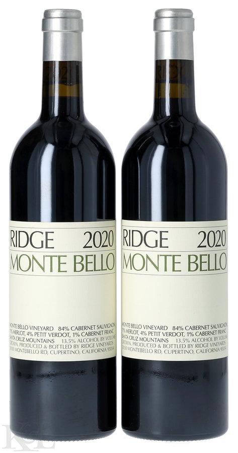 2020 Ridge Vineyards "Monte Bello" Santa Cruz Mountains Cabernet Sauvignon
