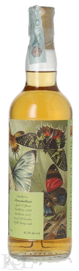 1989 Bunnahabhain 28 Year Old "Antique Lions of Spirits - The Butterflies" Refill Sherry Cask Single Cask Islay Single Malt Scotch Whisky (700 ml)