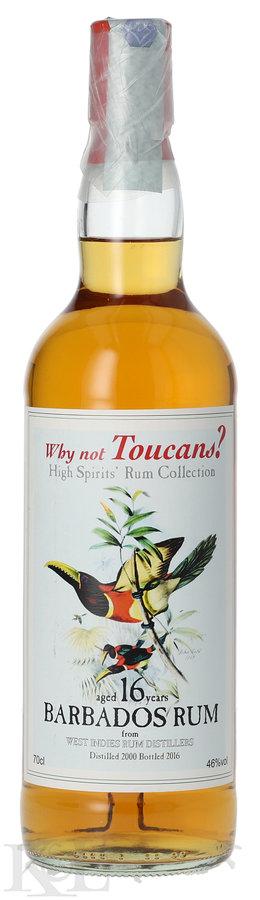 2000 West Indies Rum Distillery 16 Year Old "Why Not Toucans" High Spirits Rum Collections Single Barrel Barbados Rum (700ml)