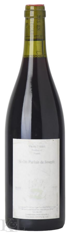 2010 Jean-Marc Brignot "Si On Parlait de Joseph" Vin de France