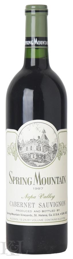 1987 Spring Mountain Vineyard Napa Valley Cabernet Sauvignon