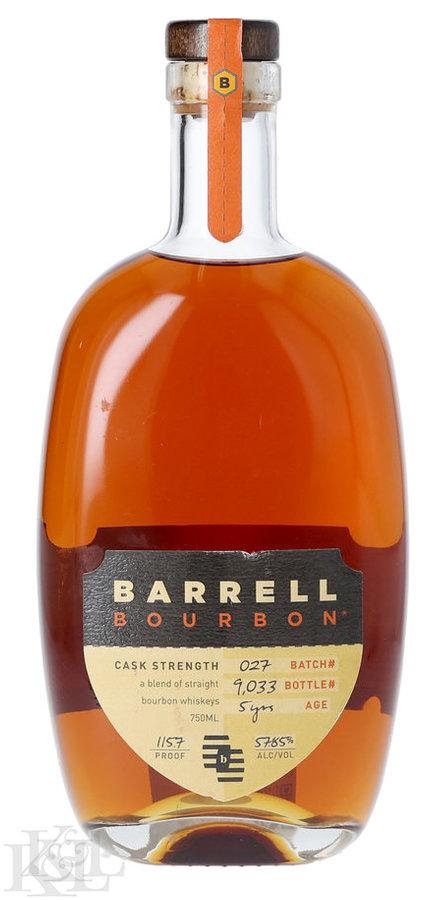 NV Barrell Craft Spirits "Batch #27" Cask Strength Straight Bourbon Whiskey