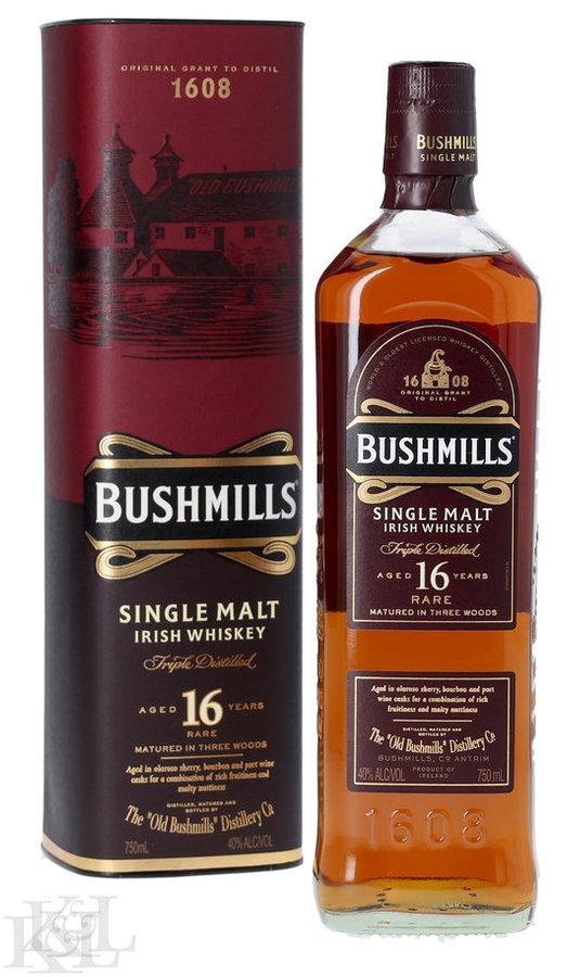 Bushmills 16 Year Old "Triple Distilled" Single Malt Irish Whiskey