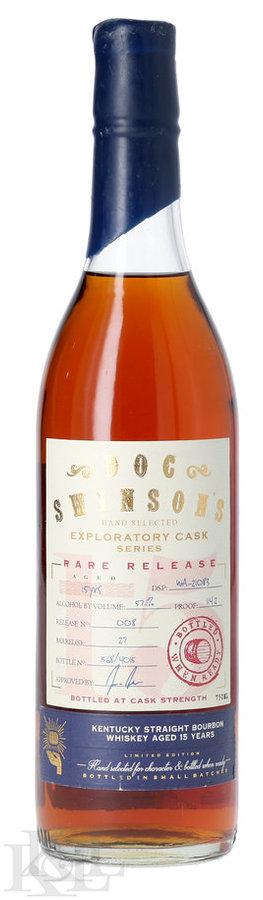 Doc Swinson's 15 Year Old "Rare Release Batch #8" K&L Exclusive Exploratory Cask Series Nonchillfiltered Small Batch Cask Strength Kentucky Straight Bourbon Whiskey (750ml)