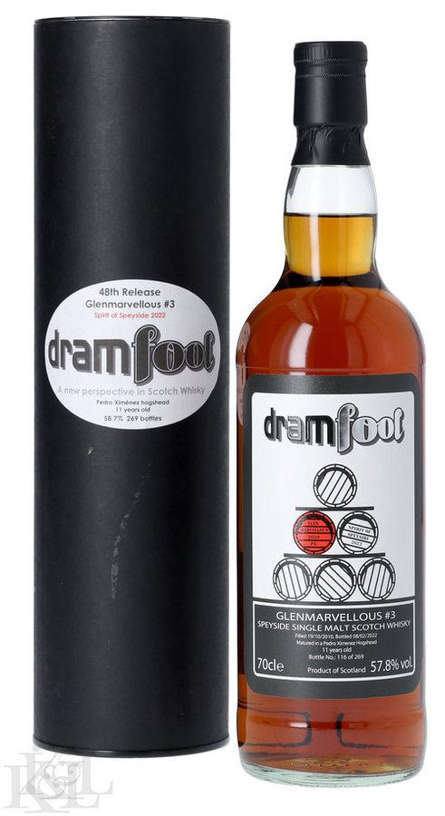 2010 Dramfool 11 Year Old "Glenmarvellous #3" PX Barrique Speyside Single Malt Scotch Whisky (700ml)