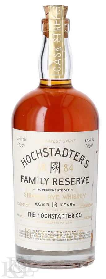 Hochstadter's Family Reserve 16 Year Old Cask Strength Straight Rye Whiskey (750ml)
